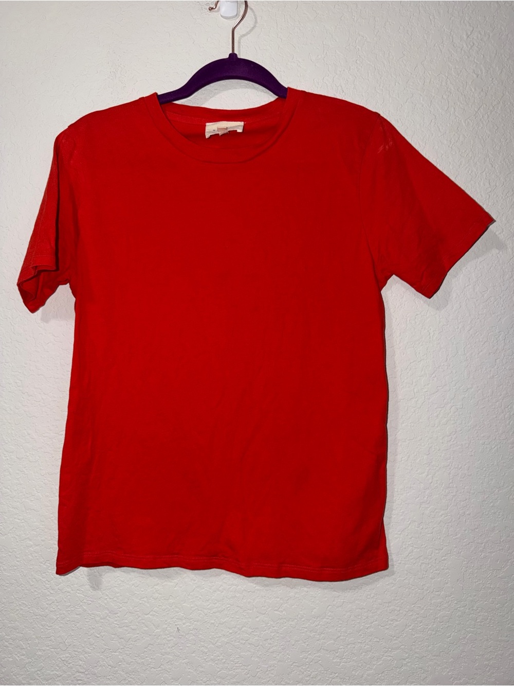 Sezane Red Short Sleeve Tee